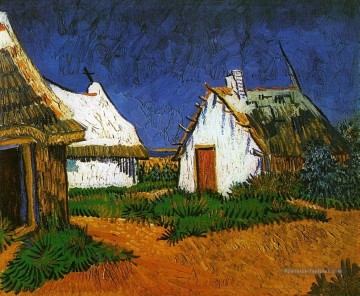 Vincent Van Gogh œuvres - Trois Chalets Blancs à Saintes Maries Vincent van Gogh